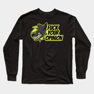 Yellow Punk Wolf Long Sleeve T-Shirt